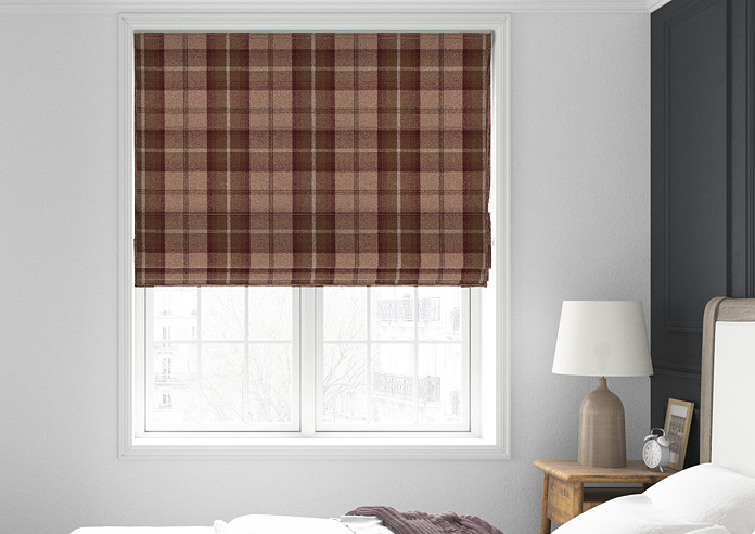 Highland, Mulberry - Roman Blind - Image 3